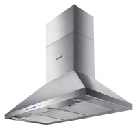 Devanti 1200mm Stainless Steel Commercial Range Hood Wall Mount BBQ Rangehood, 3000m³/hr, Twin Motor, LED, LCD