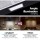 Devanti Range Hood, Powder-Coated Steel, 600mm, Black, 3-Speed, LED Lamp, Strong Suction, Removable Filters