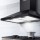 Devanti Range Hood, Powder-Coated Steel, 600mm, Black, 3-Speed, LED Lamp, Strong Suction, Removable Filters