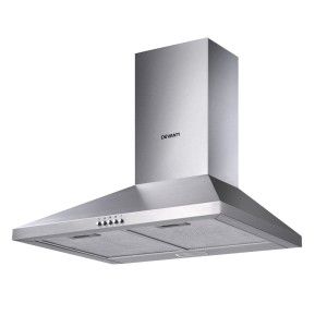 Devanti 600mm Stainless Steel Range Hood | 3-Speed, High Suction Power, LED Lighting, 5-Layer Filters, Wall Mounted