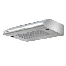 Devanti 600mm Stainless Steel Range Hood 60cm with 3-Speed Control, LED Light, and Removable 5-Layer Aluminium Filter