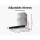 Devanti 60cm Range Hood: Black Glass, Wall-Mounted, 3-Speed Touch Control, LED Lights, High Suction, 5-Layer Filters