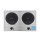 Devanti 2 Hobs Ceramic Cooktop 2400W Infrared Knob Control Black Glass 50x33x7cm Easy Clean 2 Zone Electric