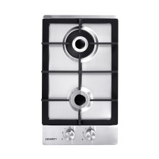 Devanti 30cm 2 Burner Gas Cooktop - Stainless Steel, Easy Ignition, Safety Features, LPG/Natural Gas Compatible Devanti 30cm 2 Burner Gas Cooktop - Stainless Steel, Easy Ignition, Safety Features, LPG/Natural Gas Compatible