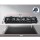Devanti 90cm 5 Burner Gas Cooktop - Black Tempered Glass, Cast Iron Grates, LPG Compatible, Flame Safety, 11.1kW