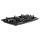 Devanti 90cm 5 Burner Gas Cooktop - Black Tempered Glass, Cast Iron Grates, LPG Compatible, Flame Safety, 11.1kW