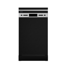 Devanti Freestanding Dishwasher, Stainless Steel, 10 Place Settings, Black, Energy Efficient, Quiet Operation