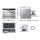 Devanti Benchtop Dishwasher, Stainless Steel, 6 Place Settings, Silver, Compact, Quiet Operation, Easy Install