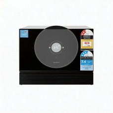 Devanti 6-Place Benchtop Dishwasher 50cm Black 7 Programmes LED Display Power Wash Extra Drying Quiet