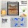 Devanti 9 Trays Food Dehydrator with Stainless Steel Trays LCD Touch Panel 35–70°C Timer Jerky Rack Included