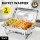 Alston 3LX3 Chafing Dish Set 9L Bain Marie 410 Stainless Steel Buffet Warmer with 3x3L Pans & Fuel Holders