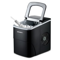 Devanti Portable Ice Cube Maker 2L Water Tank, Quick 9-Cube Cycles, Freon-Free, Compact Black Benchtop Machine