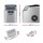 Devanti Stainless Steel Portable Ice Maker - 24 Cubes in 14 Minutes, 3.2L Capacity, Energy Efficient & Self-Cleaning