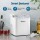 Devanti 12kg Portable Ice Maker, Self-Cleaning, 1.2L, White, Quiet, Countertop Design, 9 Cubes in 6-7