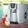Devanti 2L Portable Ice Cuber Maker and Water Dispenser, Silver, 12kg Daily Output, 2 Ice Sizes, Compact Design