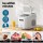 Devanti Portable Ice Maker Machine 12kg Daily Capacity, 1.3L Water Tank, Self-Cleaning, Quiet White Countertop