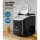Devanti Nugget Ice Maker Machine, Plastic, Compact Black, 15kg/24hr Capacity, Quick 5-10 Min Cycles, Energy Efficient