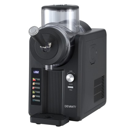 Devanti 2L Slushie Machine Ice Cream Maker Black – Multi-Function, No Pre-Freezing, Easy Clean, Serves 8