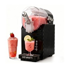 Devanti 1.8L Slushie Machine Maker - Black | Multi-Function for Smoothies & Milkshakes | BPA-Free, Touch Screen, Quiet