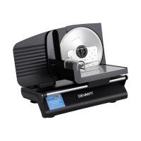 Devanti 200W Electric Meat Slicer with Adjustable 0–15mm Thickness Stainless Steel Blade Black 37x26x27cm