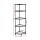 Artiss 5-Tier Corner Shelf Rack 90° Metal Frame PP Shelves 48x32x135cm Black Organiser for Kitchen Bathroom
