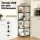 Artiss 5-Tier Corner Shelf Rack 90° Metal Frame PP Shelves 48x32x135cm Black Organiser for Kitchen Bathroom