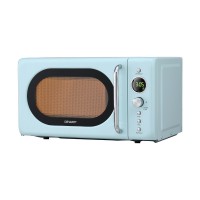 Devanti 20L Microwave Oven Blue 800W Digital Control, 8 Auto Menus, Timer, Defrost, Child Lock, LED Display