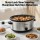 Devanti 6.5L Slow Cooker Electric Multi Cooker Oval Stoneware 3 Heat Settings Keep Warm Silver 240W Multi