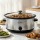 Devanti 6.5L Slow Cooker Electric Multi Cooker Oval Stoneware 3 Heat Settings Keep Warm Silver 240W Multi