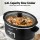 Devanti 5.6L Slow Cooker Electric Multi Cooker 3 Heat Settings Keep Warm Function Black 230W 41cm Oval