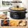 Devanti 5.6L Slow Cooker Electric Multi Cooker 3 Heat Settings Keep Warm Function Black 230W 41cm Oval