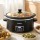 Devanti 5.6L Slow Cooker Electric Multi Cooker 3 Heat Settings Keep Warm Function Black 230W 41cm Oval
