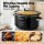 Devanti 8L Electric Slow Cooker Multi Cooker – Programmemable, 3 Heat Settings, Stoneware Pot, Keep Warm, Black