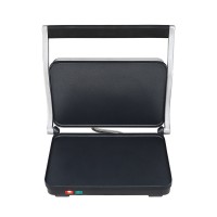 Devanti 3-in-1 Sandwich Maker: 1000W Steak Grill, Non-Stick Plates, Adjustable Height, Stainless Steel, Compact Design