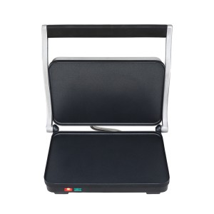 Devanti 3-in-1 Sandwich Maker: 1000W Steak Grill, Non-Stick Plates, Adjustable Height, Stainless Steel, Compact Design