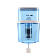 Devanti Water Cooler Dispenser, Food-Grade Plastic, 22L, Blue, 6-Stage Filtration, Purifies Tap Water, Eco-Friendly Devanti Water Cooler Dispenser, Food-Grade Plastic, 22L, Blue, 6-Stage Filtration, Purifies Tap Water, Eco-Friendly