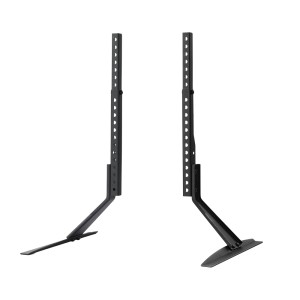 Artiss Pedestal TV Stand Mount Bracket, Black Powder-Coated Iron, Adjustable for 32-70" TVs, Non-Slip, VESA Compatible