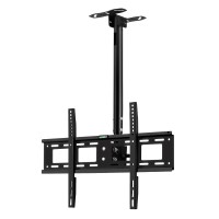 Artiss Full Motion TV Wall & Ceiling Mount Bracket for 32"-75" LED LCD TVs, 360° Rotatable, Black Iron, 50kg Capacity