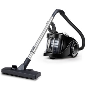 Devanti Bagless Vacuum Cleaner, 2200W, Multi-Cyclonic System, HEPA Filter, Black, Powerful Suction, Easy Maintenance