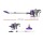 Devanti 450W Corded Stick Vacuum Cleaner, Handheld Convertible, 15kPa Suction, 4m Cable, Purple/Silver, 1Yr Warranty