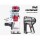 Devanti 450W Corded Stick Vacuum, Handheld Convertible, 15000Pa Suction, Lightweight, Red/Silver, 4m Cable