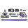 Devanti Cordless Stick Vacuum Cleaner, 150W, Bagless, Purple, HEPA Filter, 35min Run Time, 8000Pa Suction, Lightweight