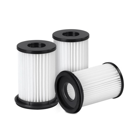 Devanti Stick Vacuum Cleaner Replacement HEPA Filter 3-Pack - Washable, 99.97% Allergen Elimination, 6/7cm Diameter