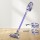 Devanti 150W Cordless Stick Vacuum Cleaner - Bagless, 160° Swivel, HEPA Filter, 25min Run Time, Purple & Grey