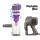 Devanti 500W Corded Stick Vacuum Cleaner, Bagless, 3.8m Cable, HEPA Filter, Convertible Handheld, Purple/Silver