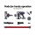 Devanti Stick Vacuum Cleaner Cordless Bagless 150W Red, HEPA Filter, 2-Speed, Lightweight, 35min Runtime, LED Headlight