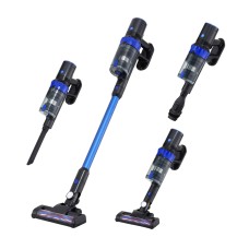 Devanti 350W Brushless Cordless Stick Vacuum Cleaner - Blue, 22KPa Suction, 40 Min Runtime, HEPA Filtration, 0.4L Devanti 350W Brushless Cordless Stick Vacuum Cleaner - Blue, 22KPa Suction, 40 Min Runtime, HEPA Filtration, 0.4L