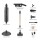 Devanti Cordless Vacuum Cleaner with Auto‑Empty Station 18kPa 40min Lightweight LED Head Grey 1.05kg