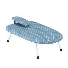 Artiss Tabletop Ironing Board Folding Legs Plastic Panel Base Slide Out Iron Rest Blue Compact Design