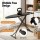 Artiss Foldable Ironing Board with Iron Rest Heavy Duty Steel Mesh Adjustable 72–88cm Height 7 Settings